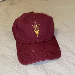 Maroon ASU hat